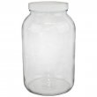 Glass Gallon Jar with Lid- Wide Mouth