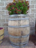 Decorative French Wooden Oak Barrel - NOT FOR WINE