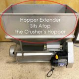 Crusher Destemmer Hopper Extension - Painted