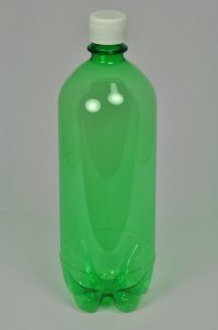 Bottles - PET, Green, 1L, Case of 12