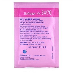 Saflager W34/70 Dry Yeast - 11.5g to 500g