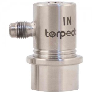 Torpedo Ball Lock Disconnect Gas In (Stainless) with 1/4" MFL