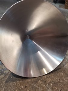 Stainless Steel Funnel 30cm with handle & screen