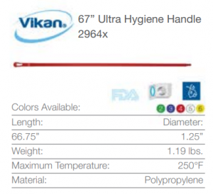 67" Ultra Hygiene Handle