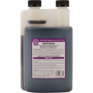 Five Star Saniclean Final Rinse Product - 16oz to 32 oz.