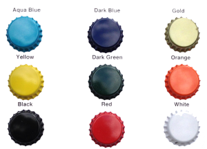 Universal Crown Caps, Choice of Colour, Package Size: 120 to 10,000