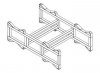 225L Barrel Rack - Double - Beige, Blue, Red & Blue