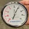 Tank Thermometer Clockface