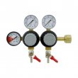 CO2 Regulator with 1/4" Barb, Double