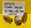 Flare Union 1/4" MFL X 1/4" MPT - Brass