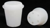 Vented Silicone Bung - White Top, #7
