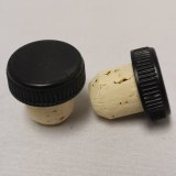 T-Top - Black Cap, Natural Cork Shank, 27mmx11mmx19.5mm