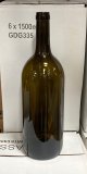 Bottles - Bordeaux, Antique Green, 1.5L, Punted, Cork Finish, Each