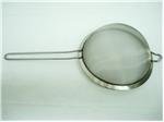 Strainer with handle, all stainless steel