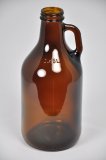 Bottles - Growler, Amber, 1L/32oz, Each or Case of 12