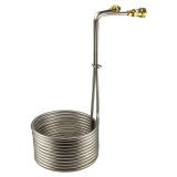 Immersion Chiller - 25' with fittings, stainless steel