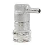 Deluxe Corny Ball Lock Disconnect Set - Stainless Steel, 1/4" hzb