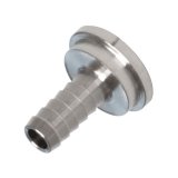 Tailpiece - 1/4" Barb, Stainless Steel