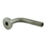 Tailpiece - 90° Elbow, 1/4" Barb, Stainless Steel