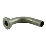 Tailpiece - 90° Elbow, 3/8" Barb, Stainless Steel
