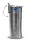 100L Tall Marchisio Stainless Steel Variable Volume Tank - with Flat Bottom and NPT Spigot