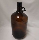 Used Gallon Jug with Lid - Amber