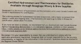 Certified Instruments Information Sheet