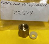 Flare Cap 1/4" with Washer