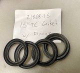 1.5" Tri Clamp Gasket BUNA w/Flange