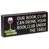 Wooden Sign - Book Club