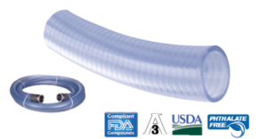 Clear Spiralite-type Tubing, 1.5" ID - sold by the foot