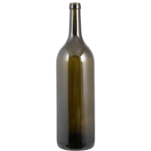 Bottles - Bordeaux, Antique Green, 3L, Punted, Cork Finish, Each "Double Magnum"