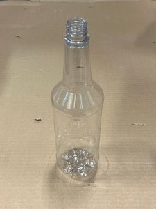Bottles - PET, Clear, 1L, Case of 12 - Caps Included