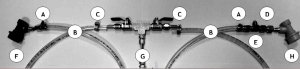 Counter Pressure Bottle Filler Tubing Kit