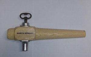 Spigot wood 21cm with metal key