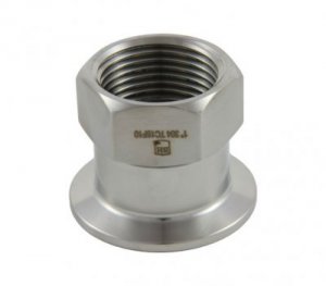 Fittings: 1.5" Tri-Clamp x 1" F BSPT