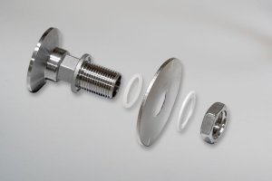 Tri-Clamp Sidewall Adapter/Bulkhead (Anvil Brewing)