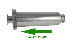 Tri-Clamp Inline Strainer, 1.5" TC, with 400 micron screen