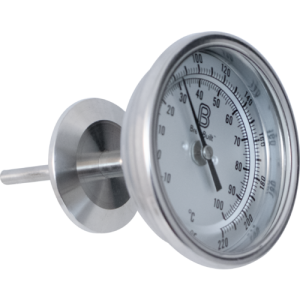 Tri Clamp Thermometer - 1.5" TC, 2" probe
