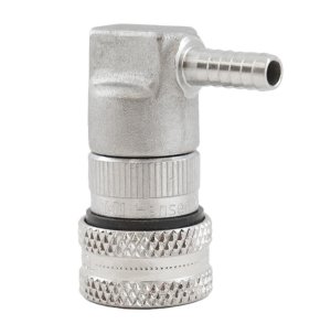 Deluxe Corny Ball Lock Disconnect Set - Stainless Steel, 1/4" hzb