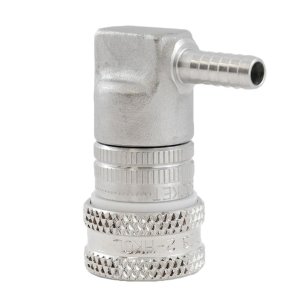 Deluxe Corny Ball Lock Disconnect Set - Stainless Steel, 1/4" hzb