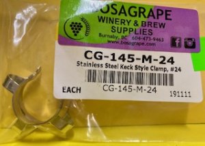 KECK Tapered S/S Neck Clamp,  Joint Size #24