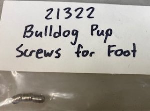 Bulldog Pup Part: Upper Screw for Foot