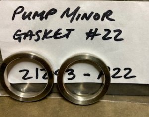 Pump Minor Part: Gasket #22
