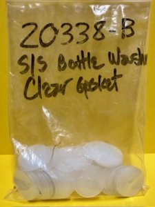 Bottle Washer Stainless Steel Clear Gasket