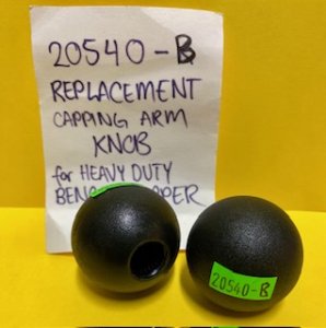 Capper heavy duty cap arm knob