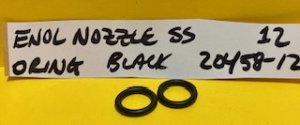 Enol Nozzle SS #12 O-Ring Black