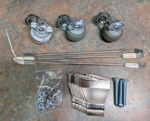 *DAMAGED* Castors for 27gal/42gal Fermenator F3