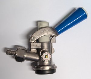Coupler for Sanke "D" Kegs, Plastic Probe, Stainless Steel Body