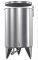 *DAMAGED* 1000L Marchisio Stainless Steel Variable Volume Tank - with Legs, Sample Valve, TC Partial Drain, TC Bottom Drain, and Clock Thermometer